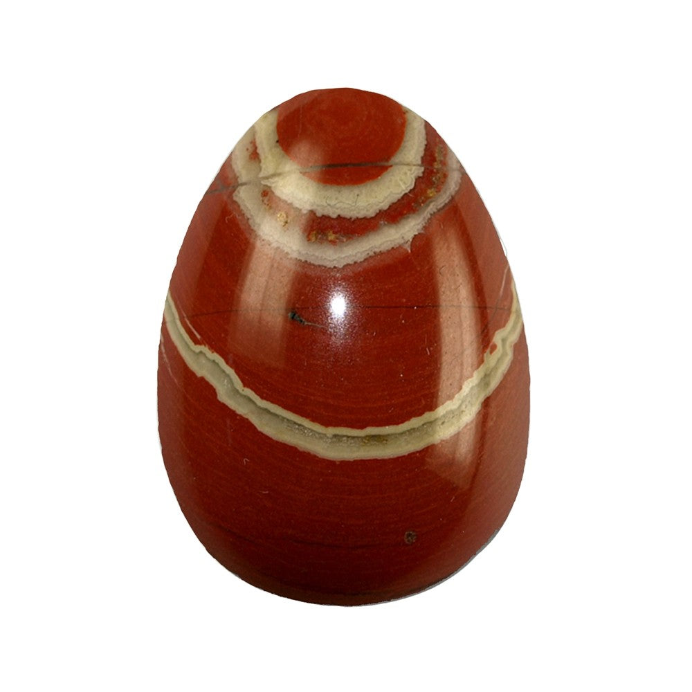 Rød Jaspis Æg 4,8 cm