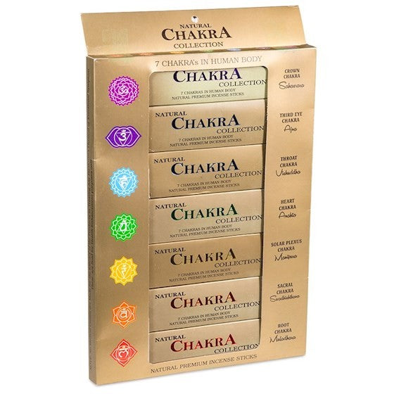 Røgelse med 7 Chakra æsker 1