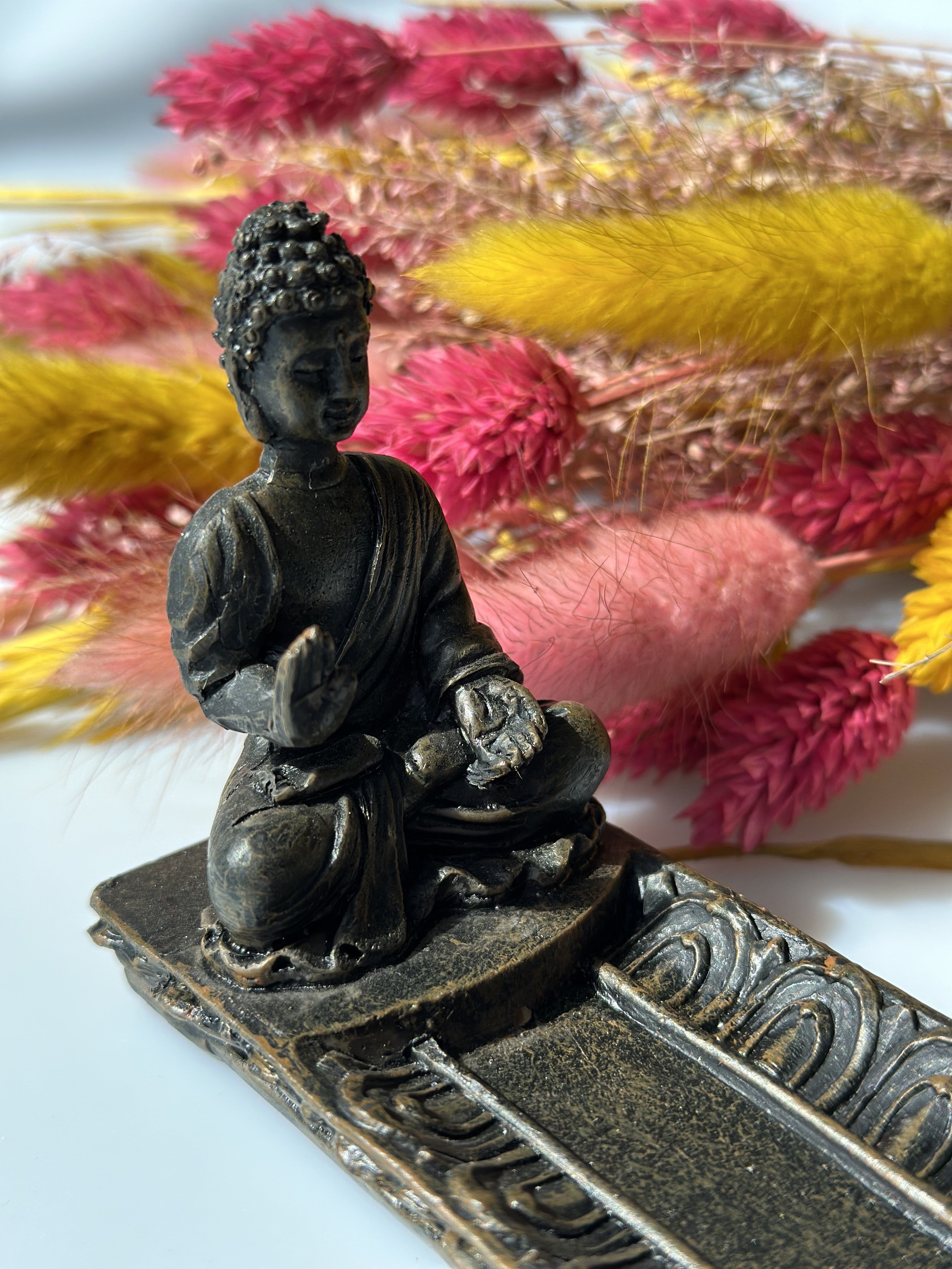 Røgelsesholder Buddha Abhaya Mudra. 3