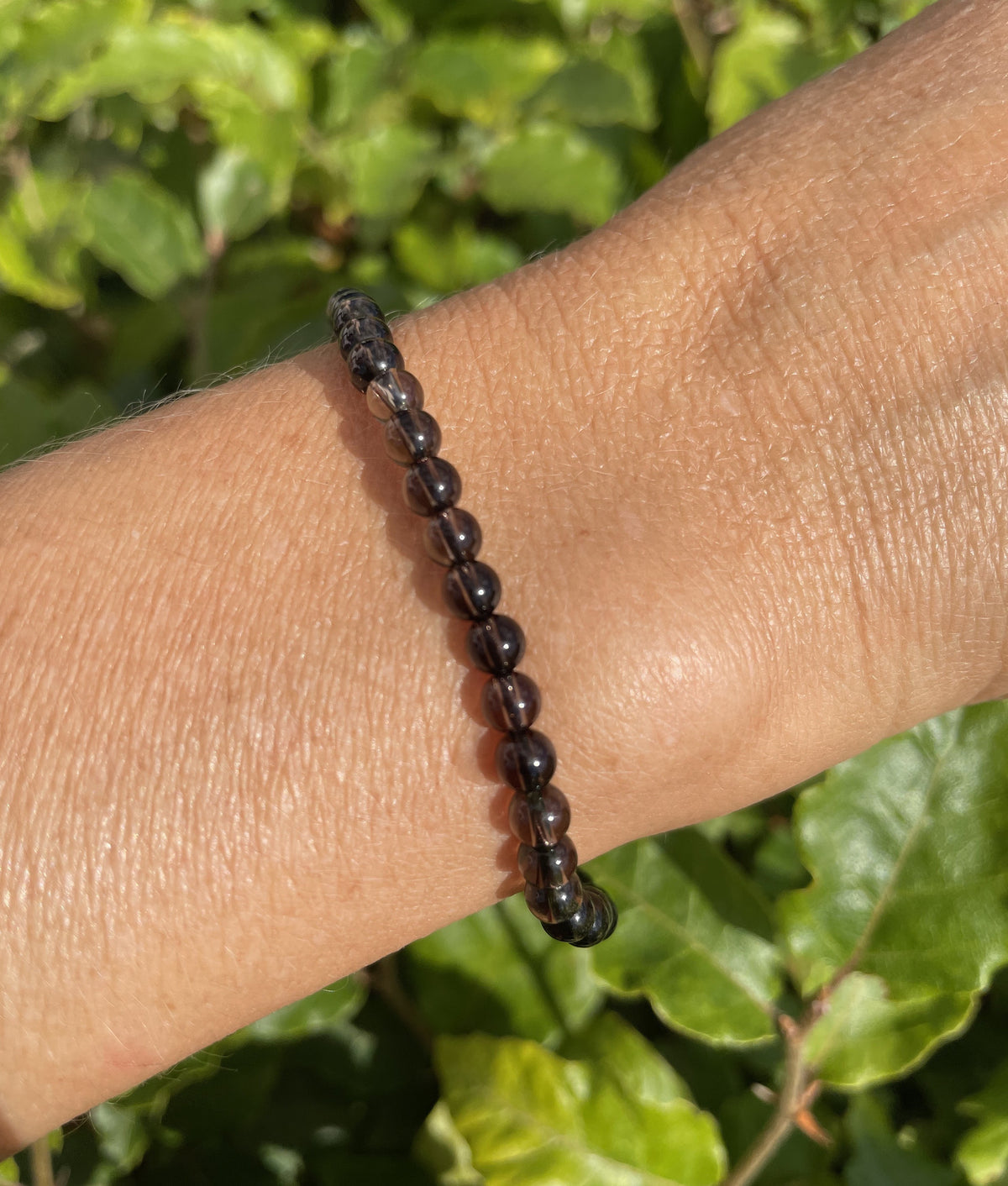 Røgkvarts armbånd 4 mm 1