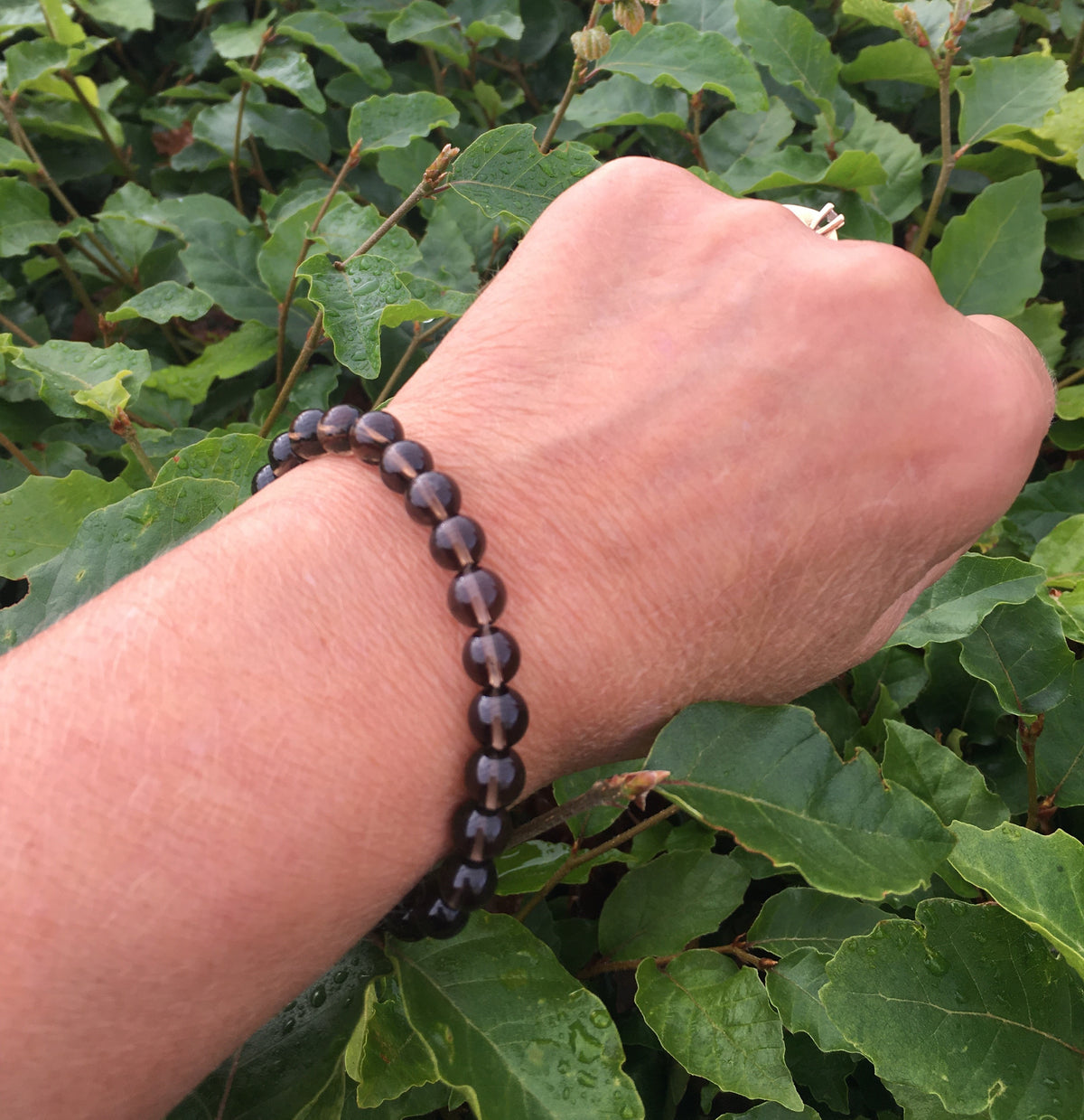Røgkvarts armbånd 8 mm 3