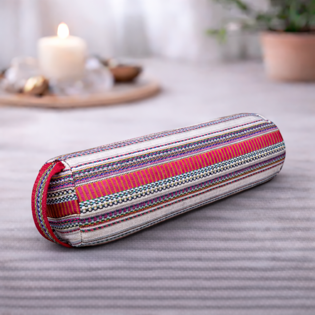 Rund Yoga pude i boheme 1