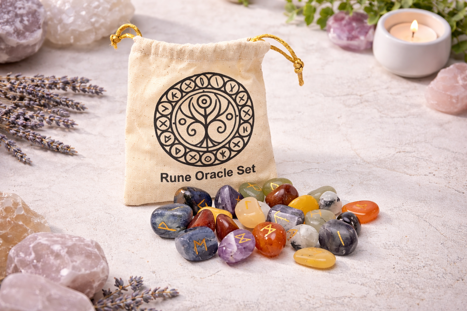 Rune orakle sæt - 7 Chakra 1