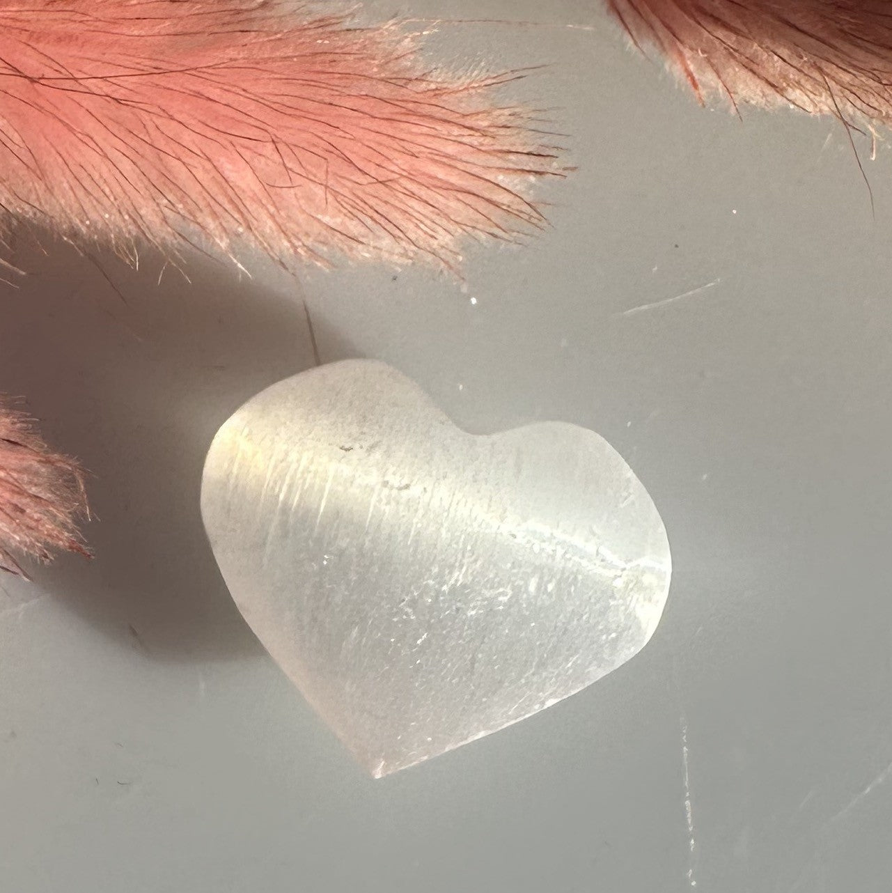 Selenit hjerte mini 1