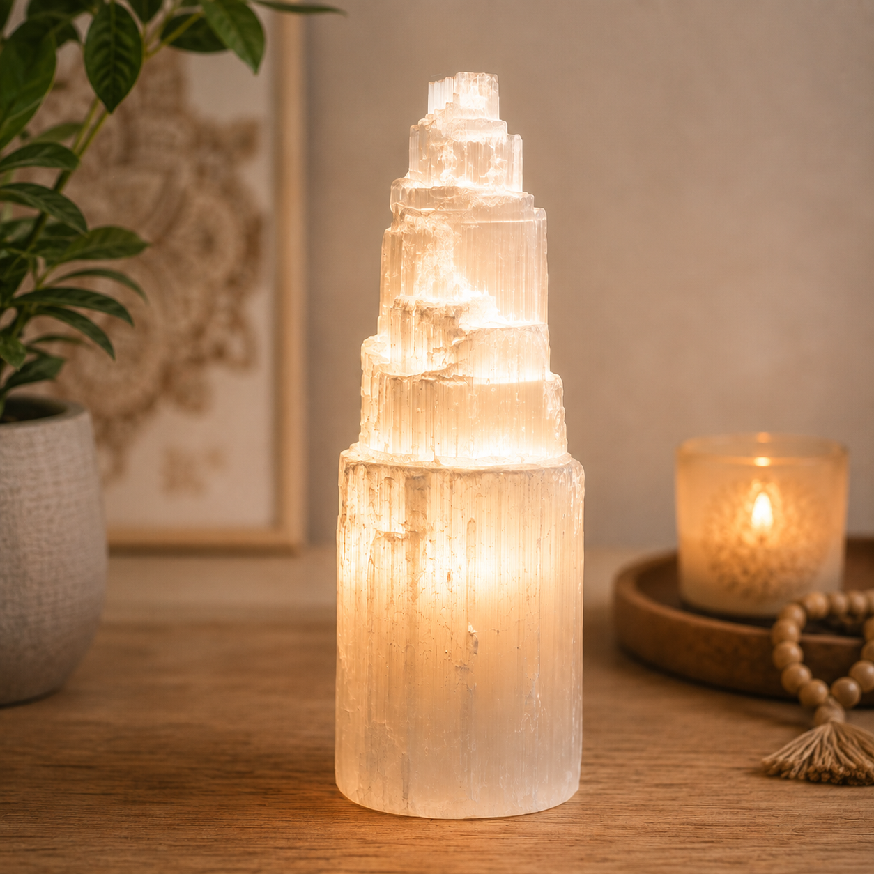 Selenit lampe 30 cm