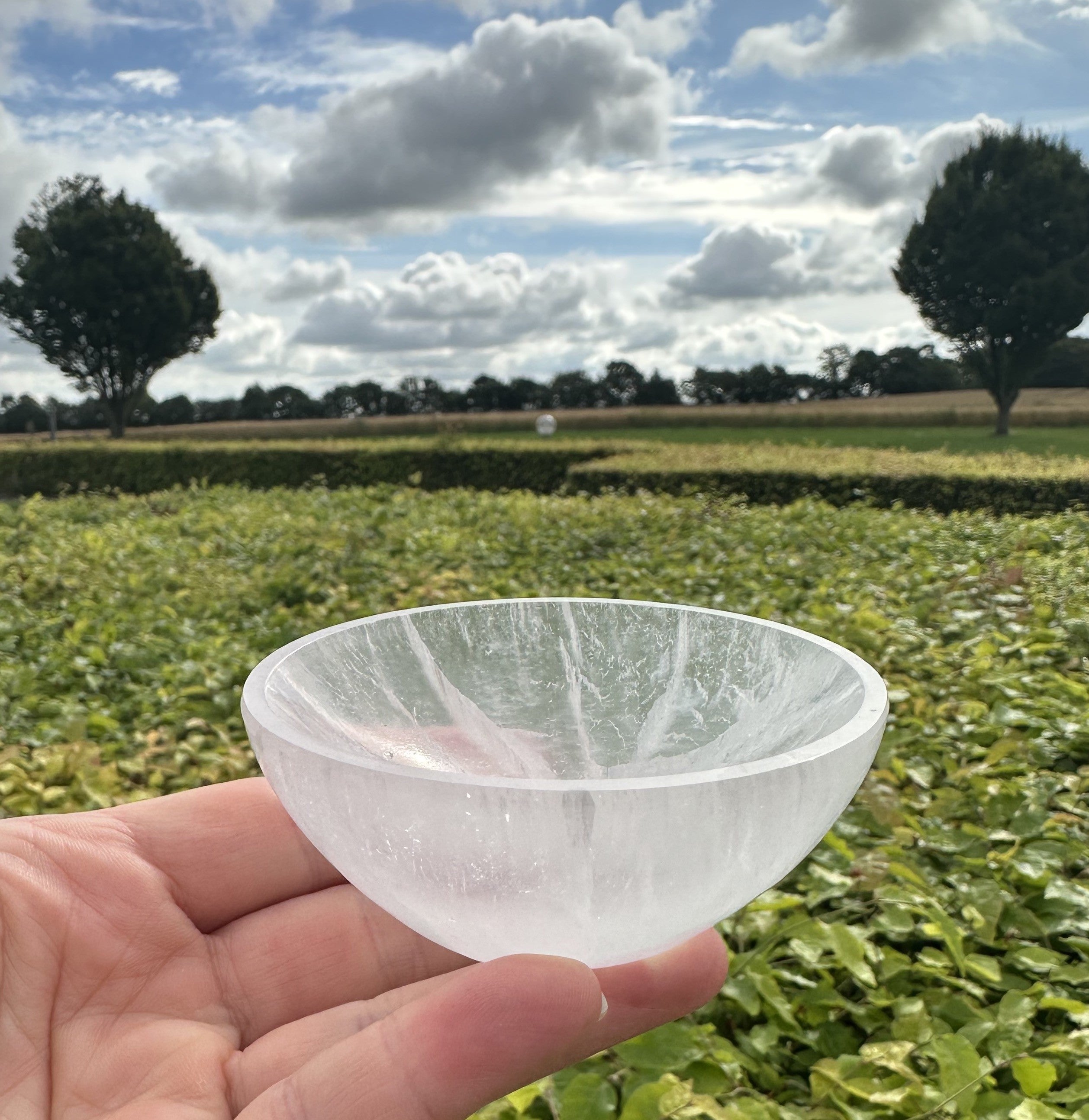 Selenit skål - 8 cm 1