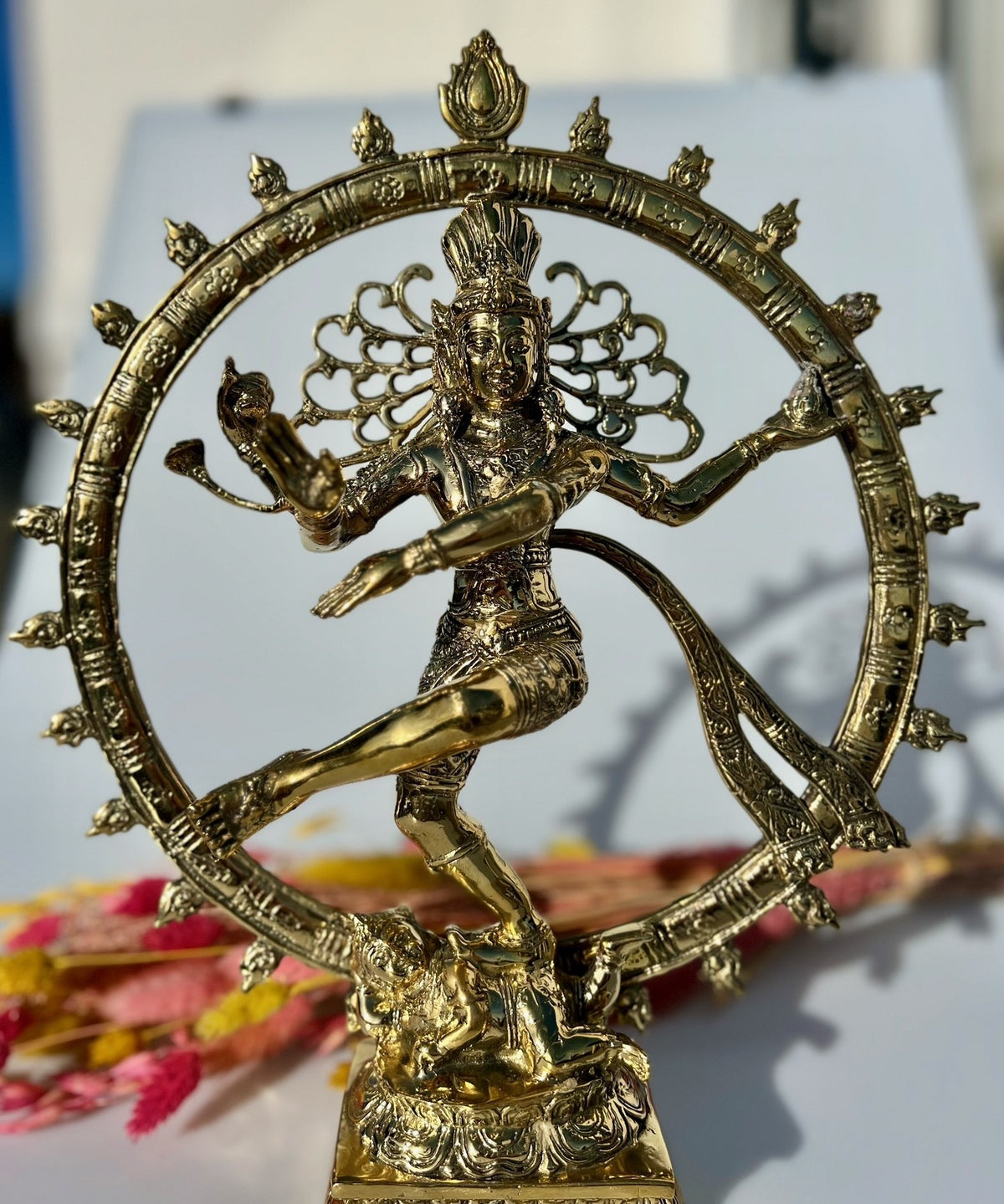 Shiva Nataraja guld - 34 cm 2