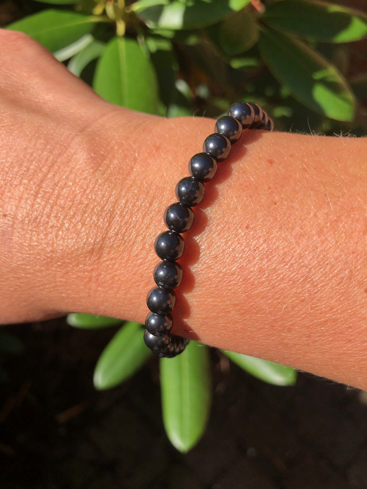 Shungit armbånd 6 mm 1