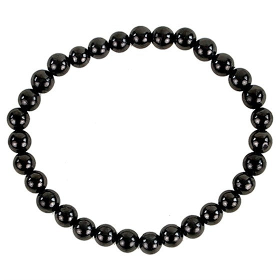 Shungit armbånd 6 mm 2