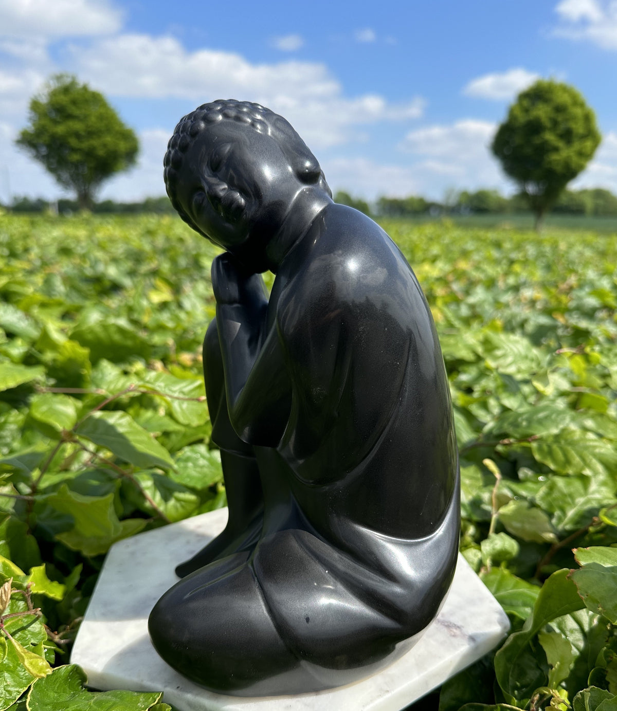 Siddende buddha sort 3