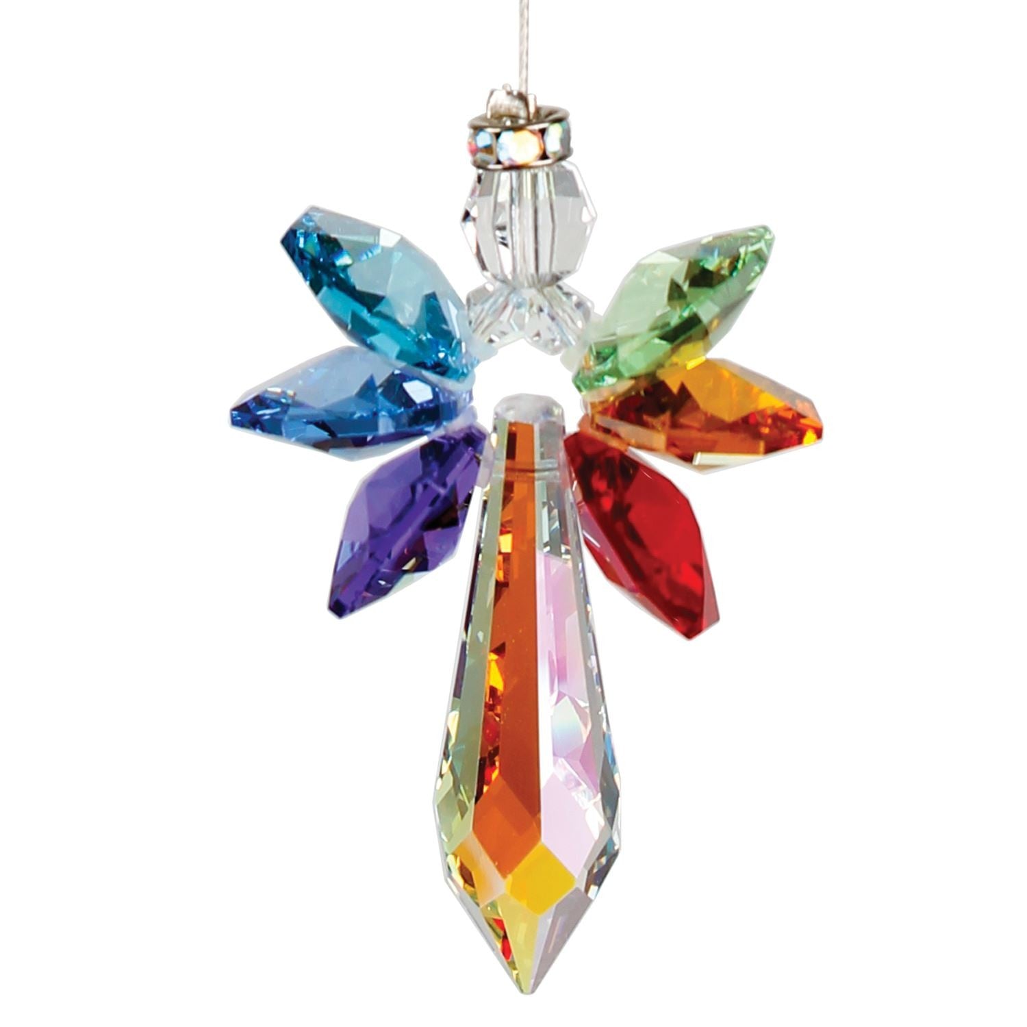 Smuk Swarovski chakra engel 2
