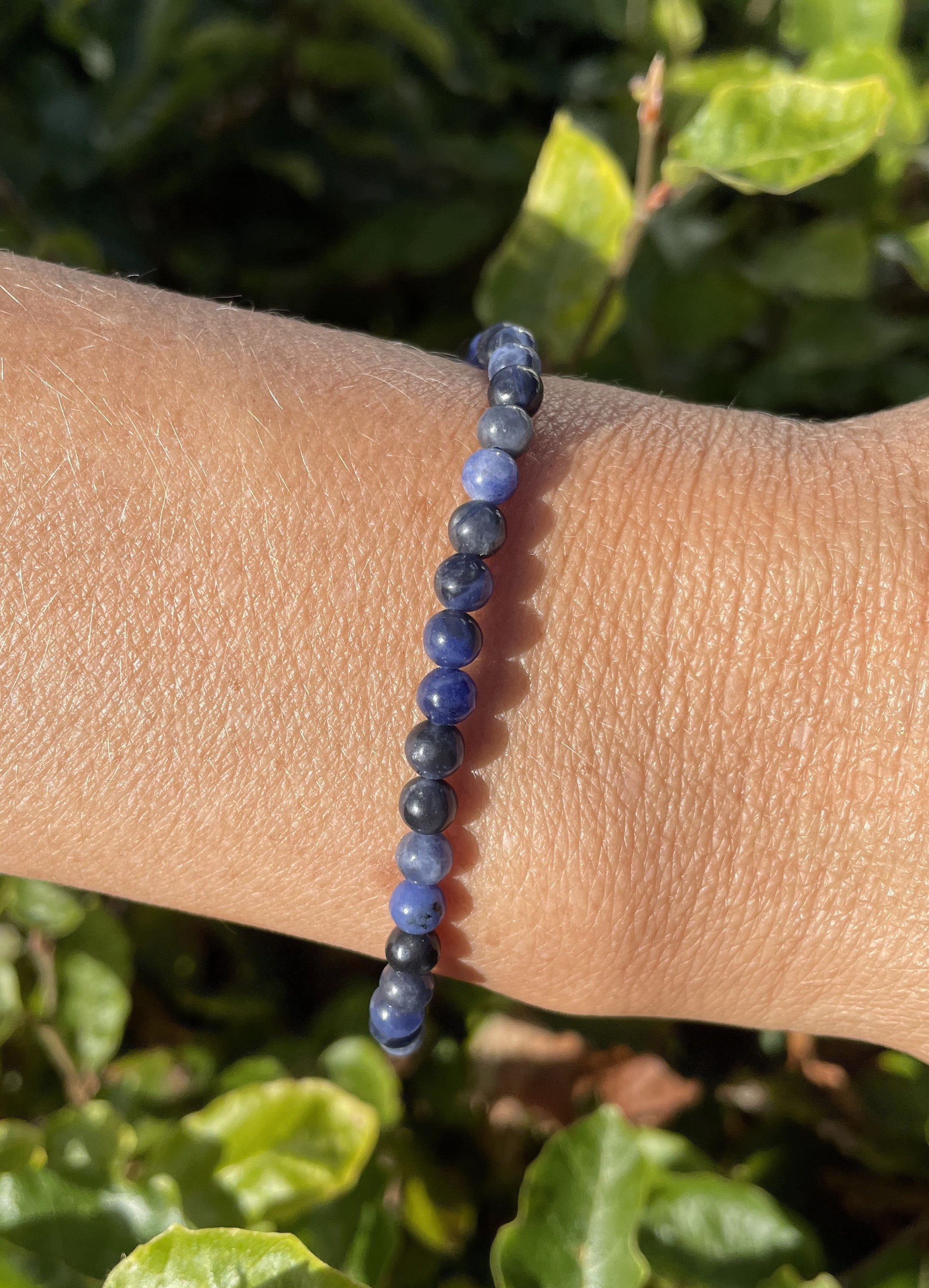 Sodalit armbånd 4 mm 1