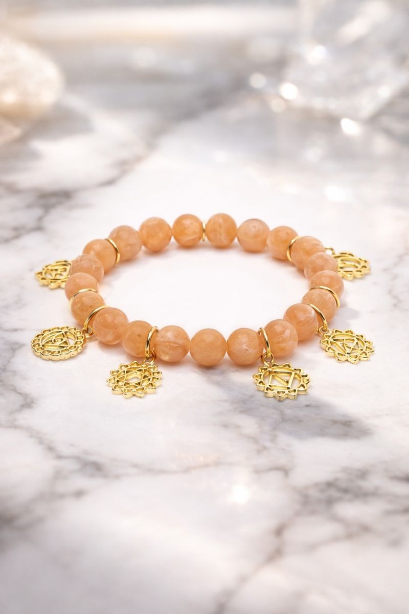 Solsten - Chakra armbånd med charms 1