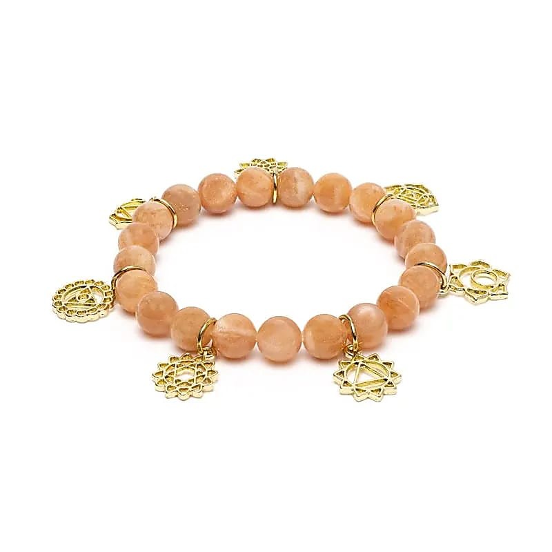 Solsten - Chakra armbånd med charms 2