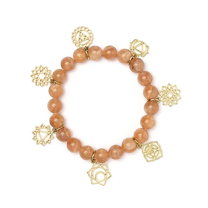Solsten - Chakra armbånd med charms 3