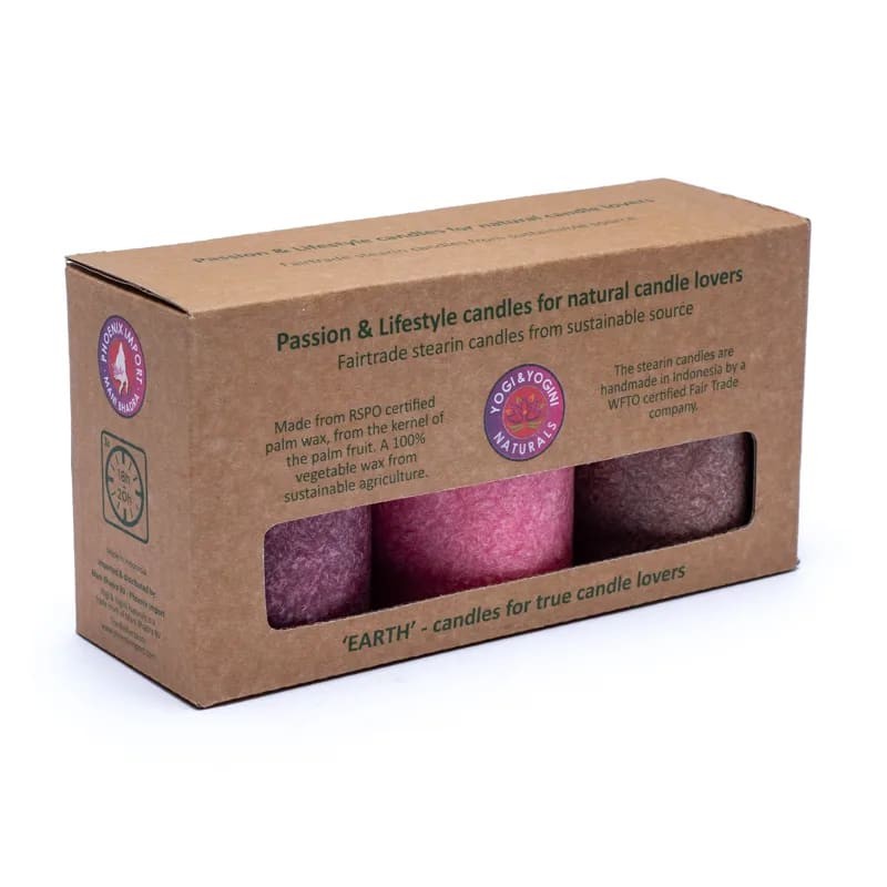 Stearinlys af palmeolie bæredygtige rosa 2