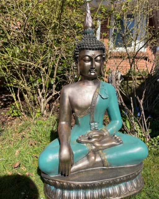Stor siddende Buddha 72,5cm 4
