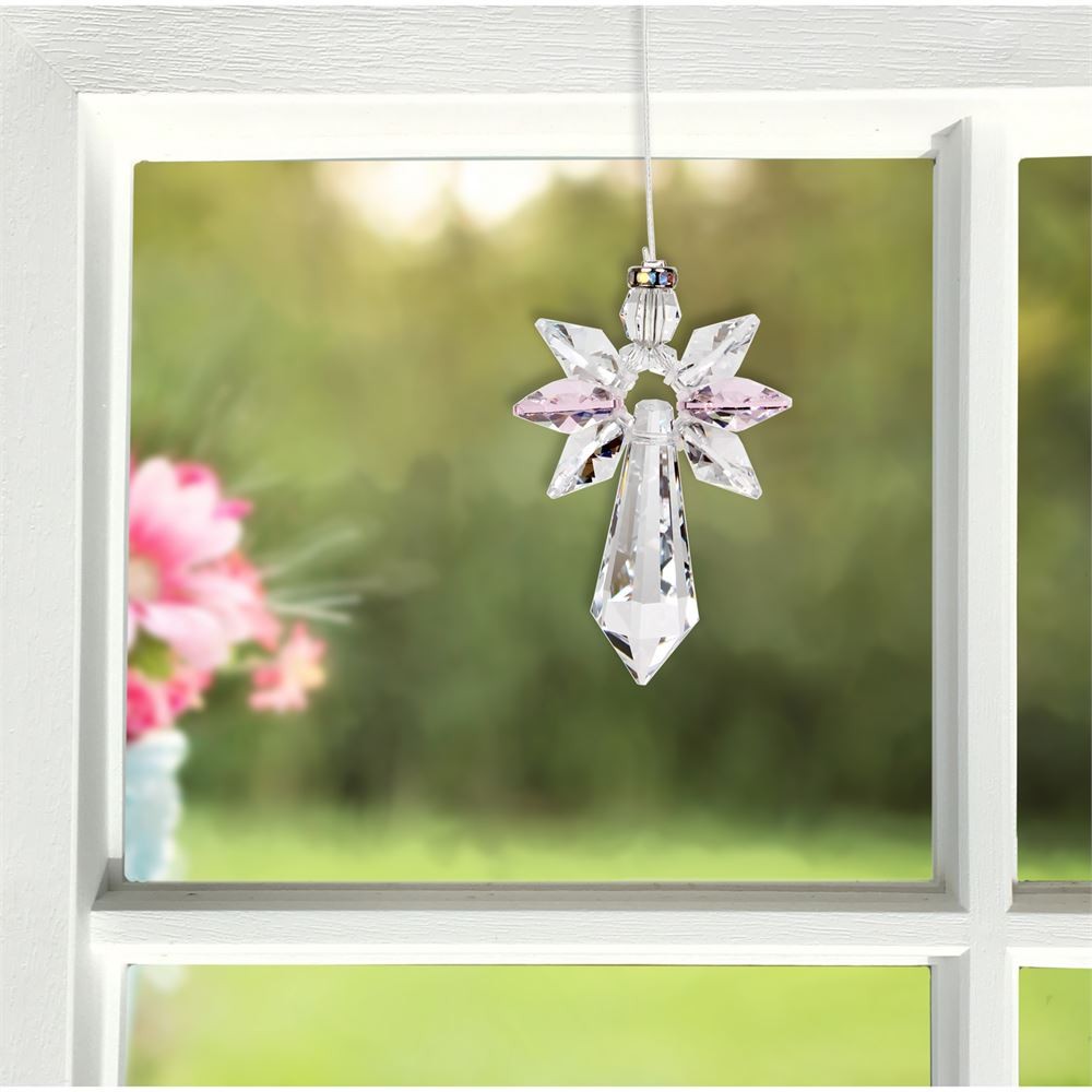 Swarovski krystal engel i Rose 2