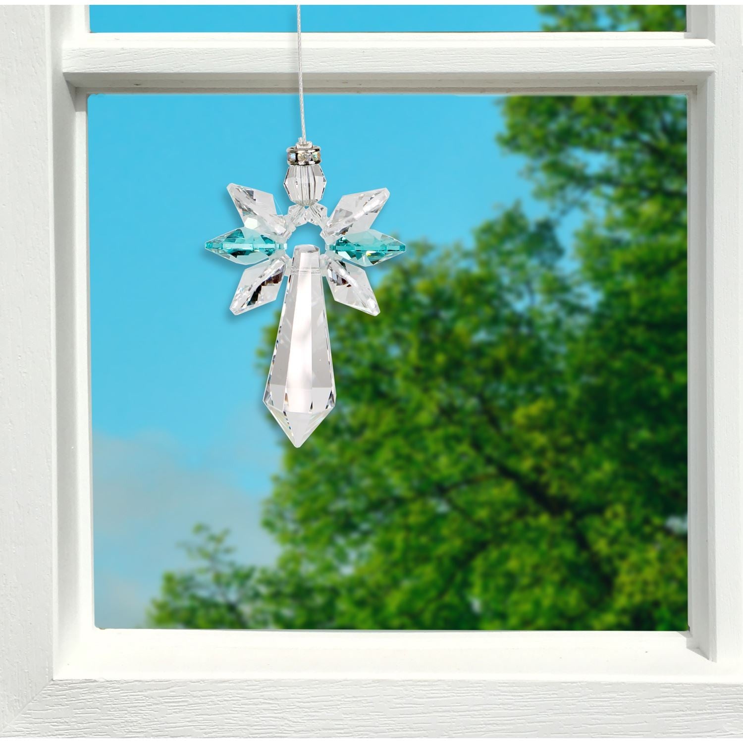 Swarovski krystal engel i tyrkis 3