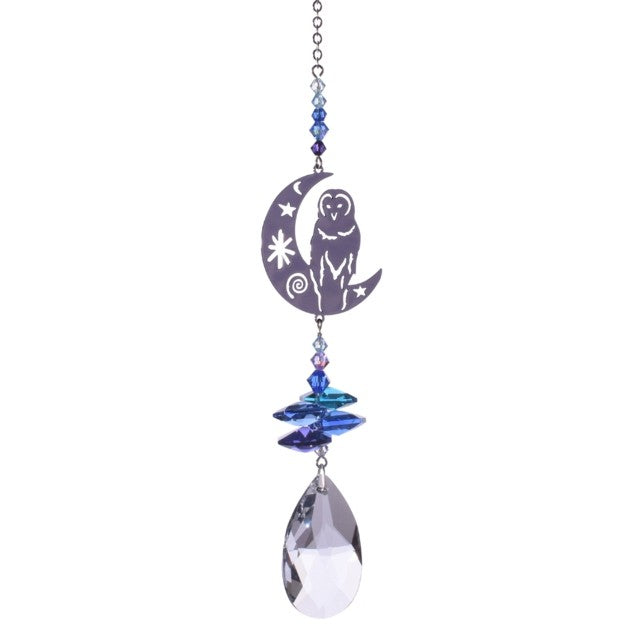 Swarovski Krystal ugle på måne