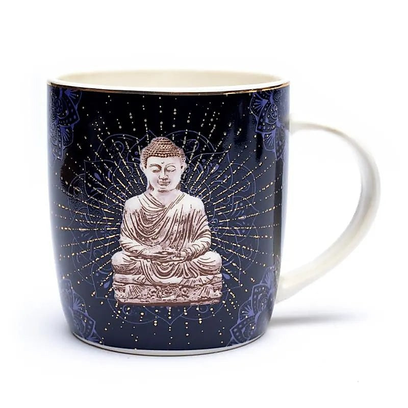 Te gaveæske m. krus og si - Buddha 2