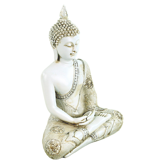 Thailandsk Buddha hvid 3