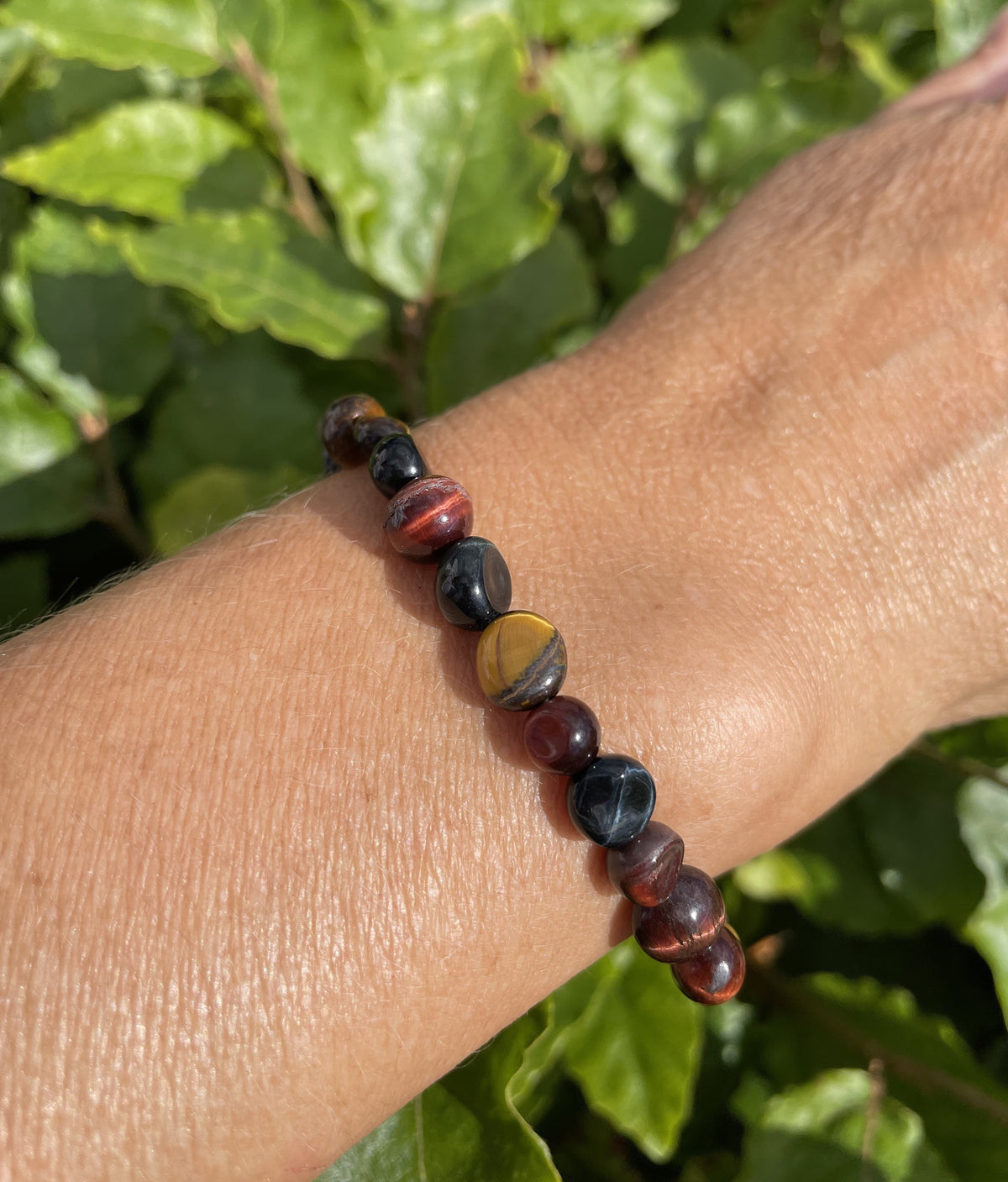 Tigerøje mix armbånd 1