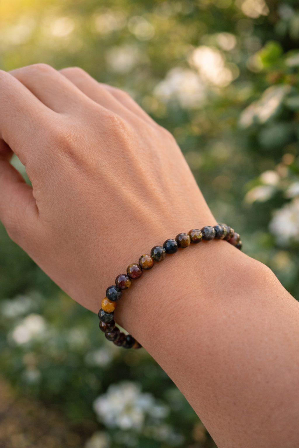 Tigerøje - Okseøje - Falkeøje armbånd 6 mm