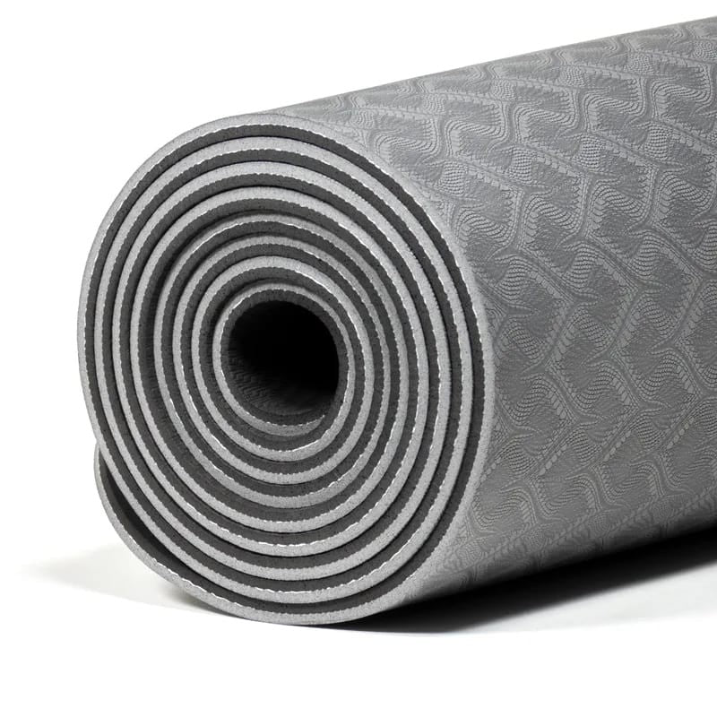 Yogamåtte i grå/sort 4