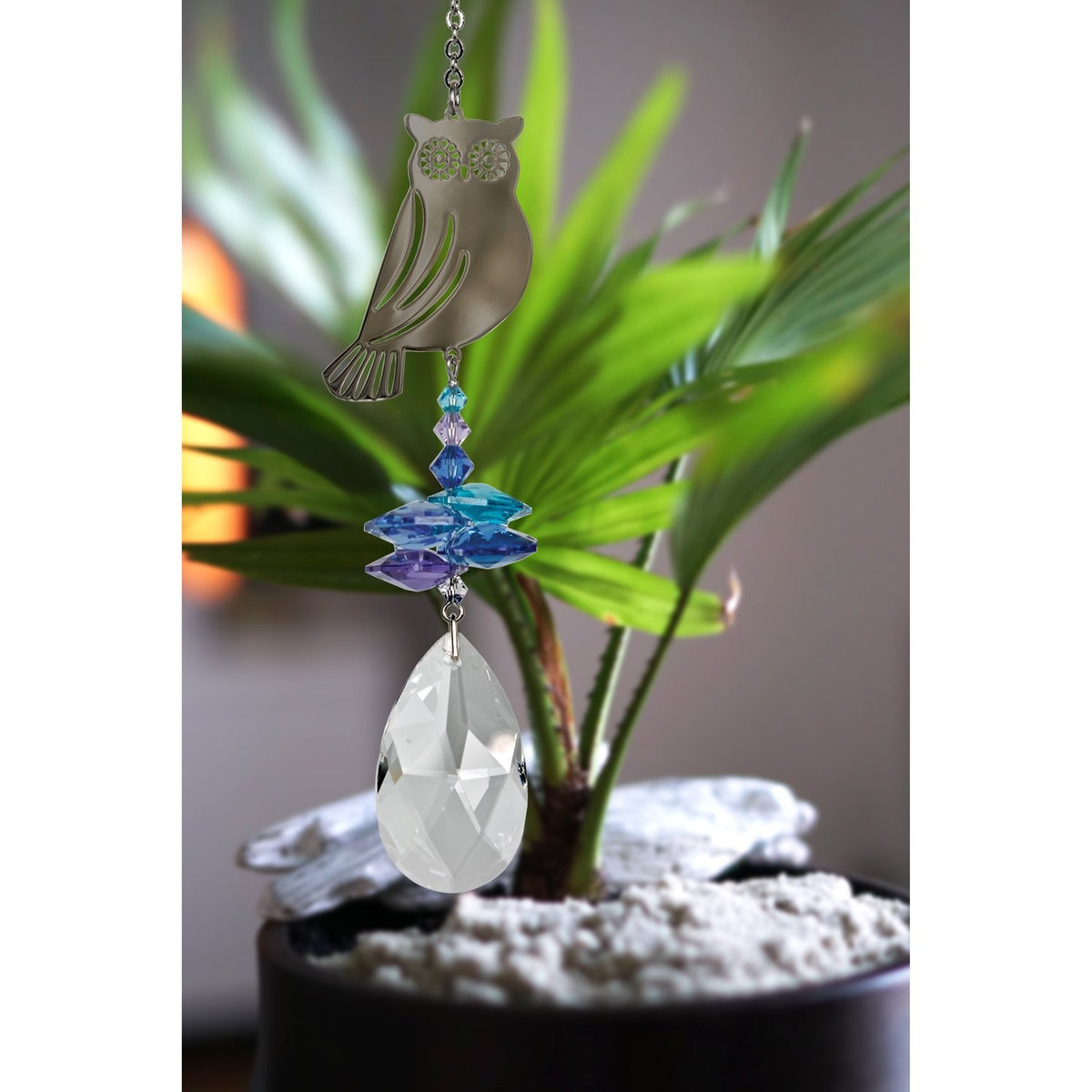 Ugle med Swarovski Krystaller 1