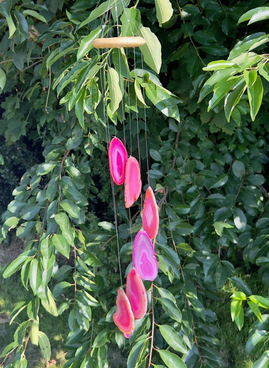 Vindspil m. Pink agat 1