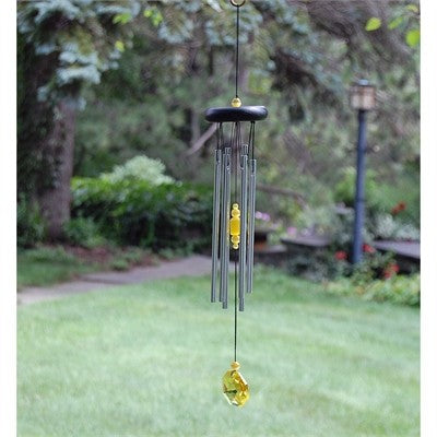 Woodstock chakra Citrine vindklokke 44 cm. 2