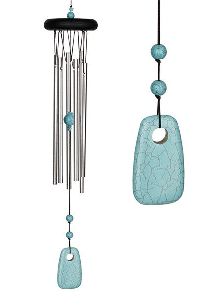 Woodstock chakra turkis vindklokke 44 cm. 1