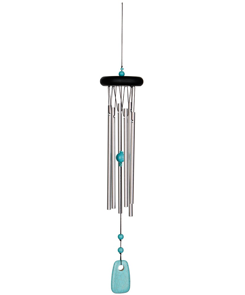 Woodstock chakra turkis vindklokke 44 cm. 2