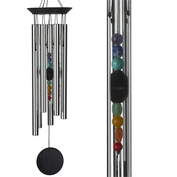 Woodstock chakra vindklokke "Seven Stones" Stor 1