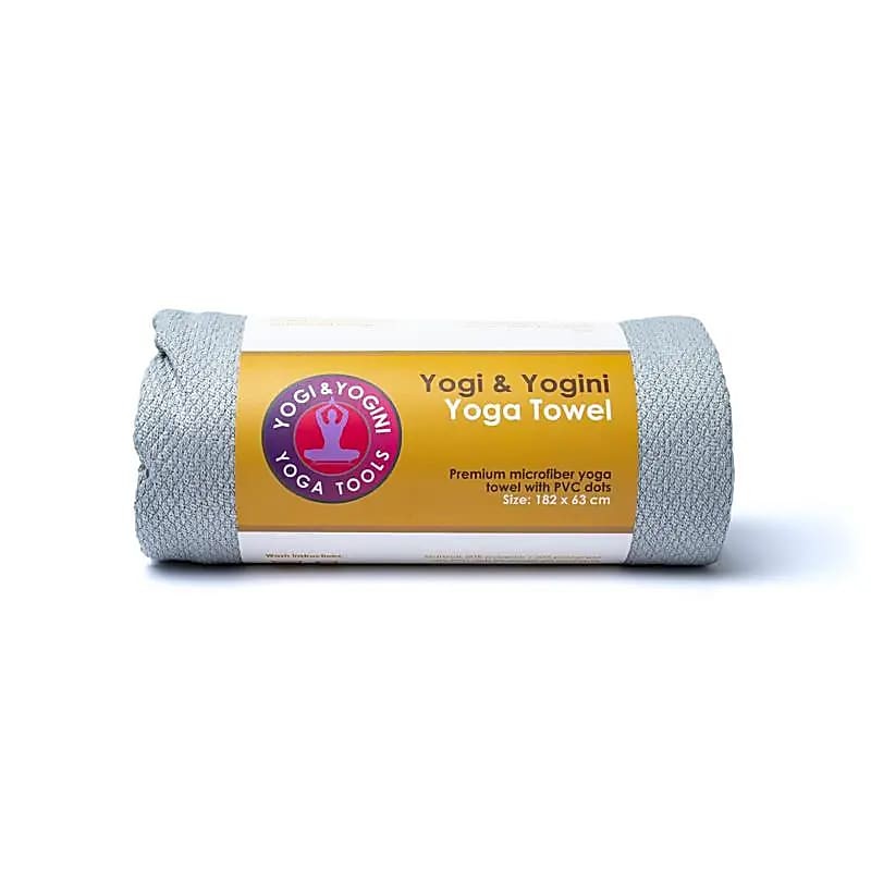 Yoga håndklæde - lysegrå 1