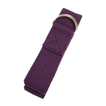 Yogabælte med d-ring i lilla