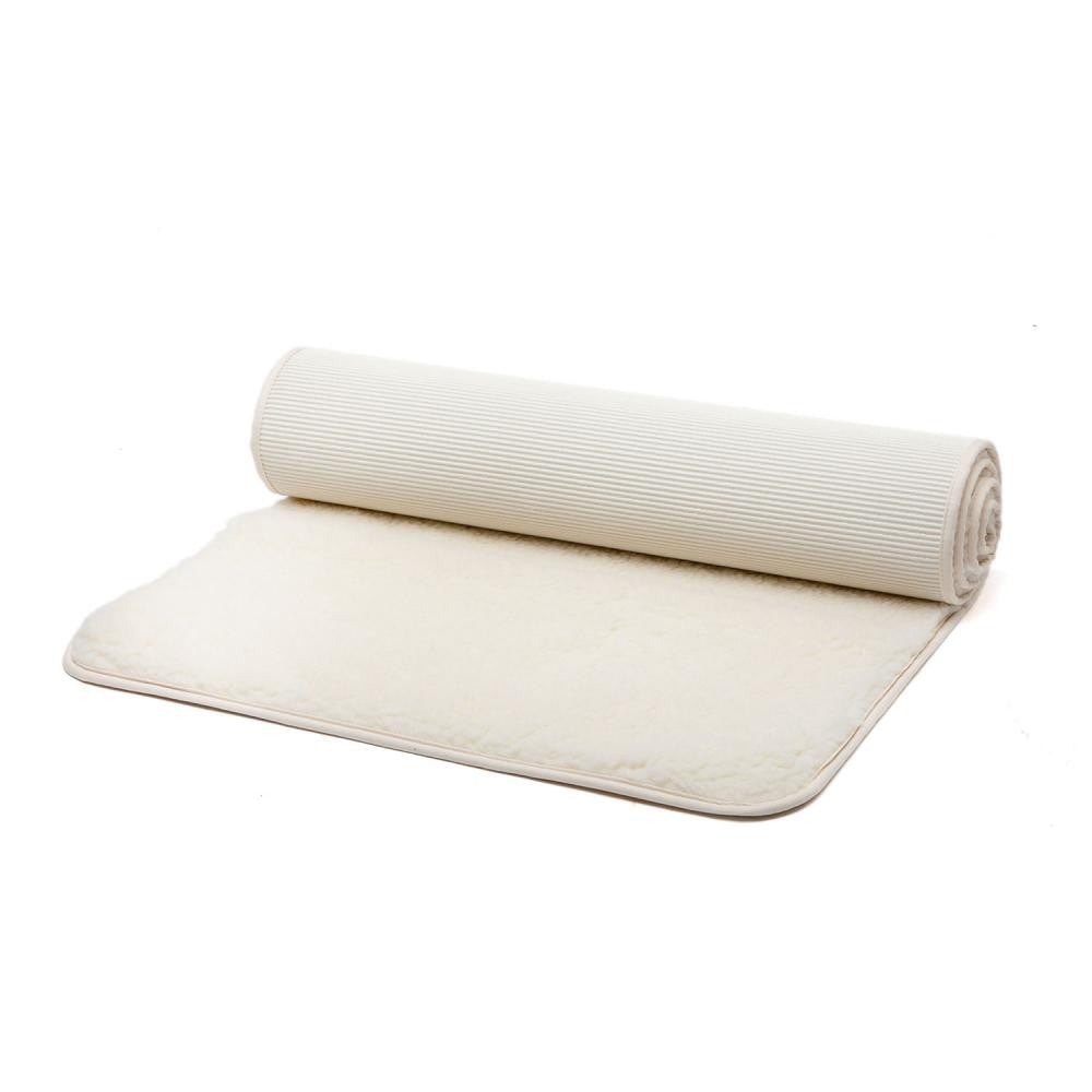 Yogamåtte i lammeuld med kant 2