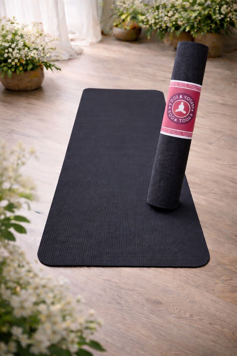 Yogi & Yogini yoga måtte - sort 1